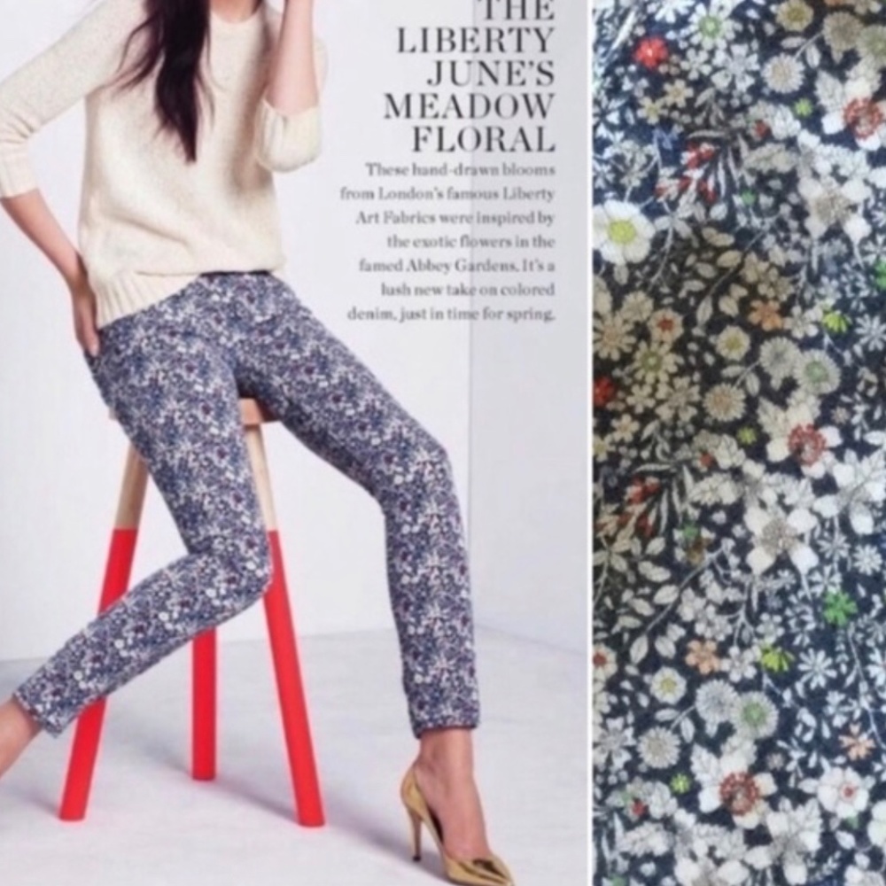 J Crew Liberty of London Toothpick Corduroy Pants